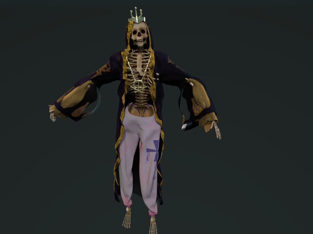 Skeleton King 3D model_4