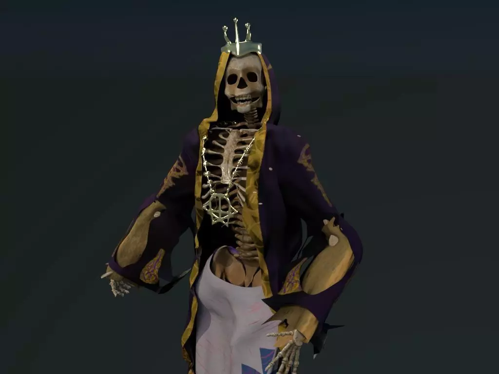 Skeleton King 3D model_0