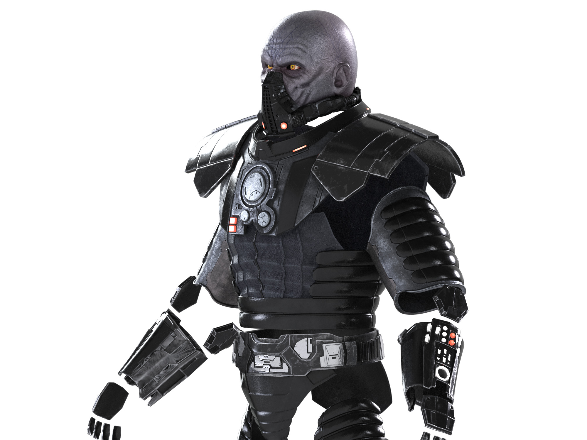 DARTH MALGUS armor head mask Star Wars The Old Republic 3d model 3D print model_53