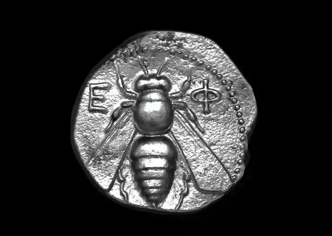 Tetradrachm Demokrates Ancient greek coin 3D print model
