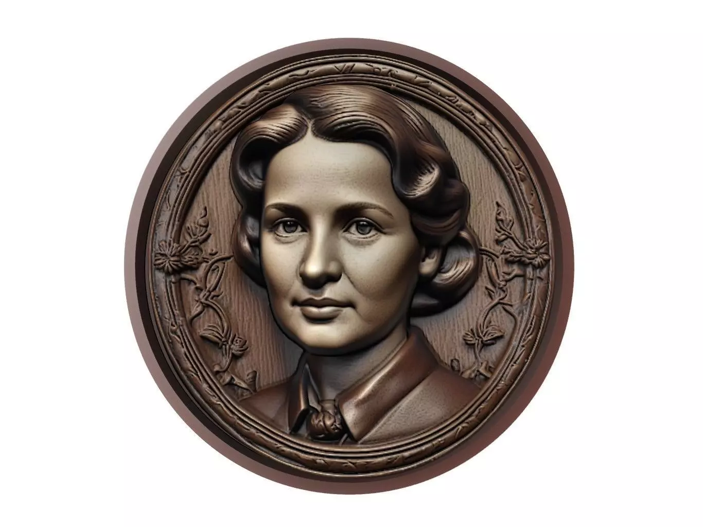Rosalind Franklin Medallion 3D print model