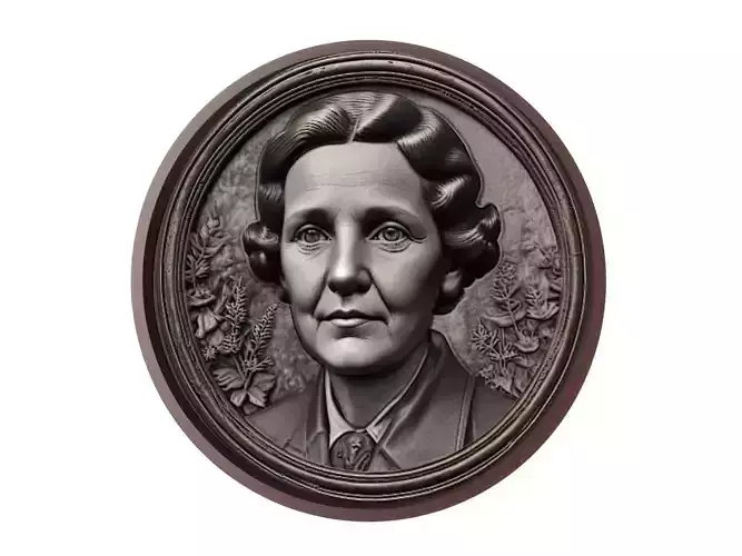 Rachel Carson Medallion 3D print model