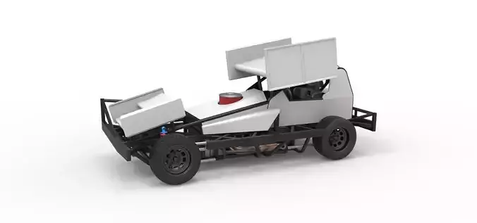 BriSCA Formula 1 Stock Car for Asphalt Scale 1 to 25 3D print model