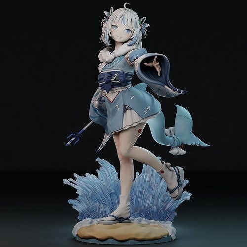 Gawr Gura - New Year Costume 3D print model