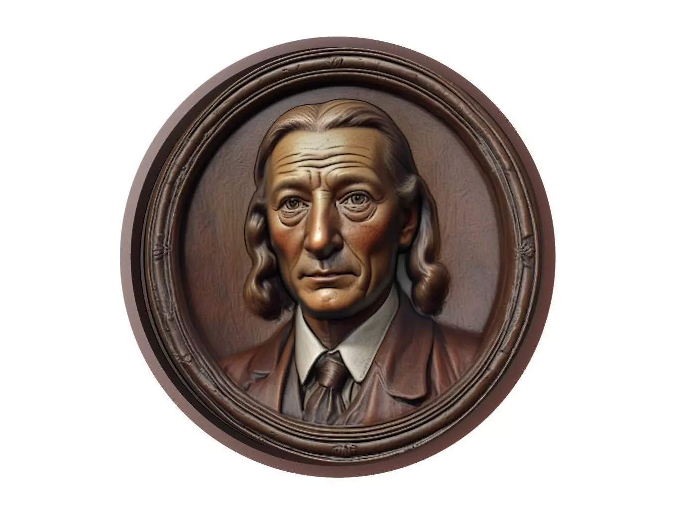 John Locke Medallion 3D print model_0