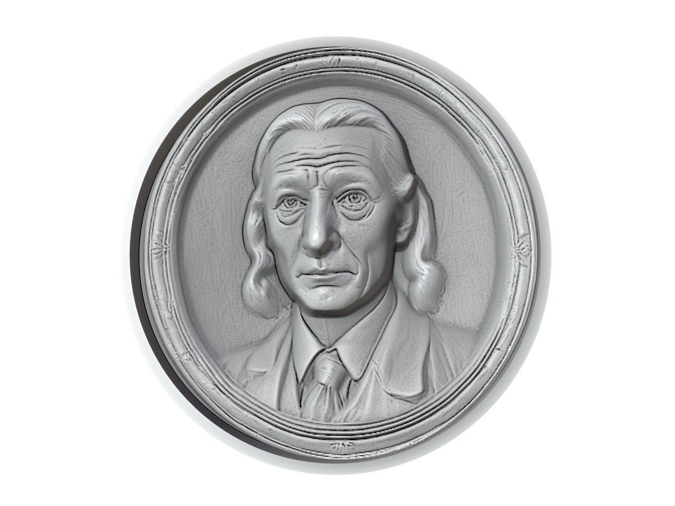 John Locke Medallion 3D print model_2