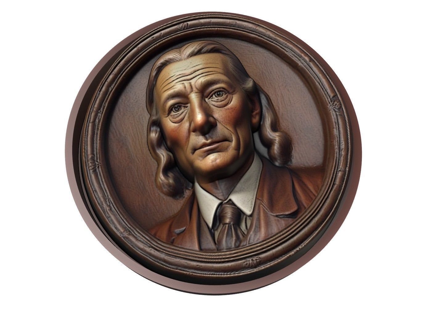 John Locke Medallion 3D print model_1