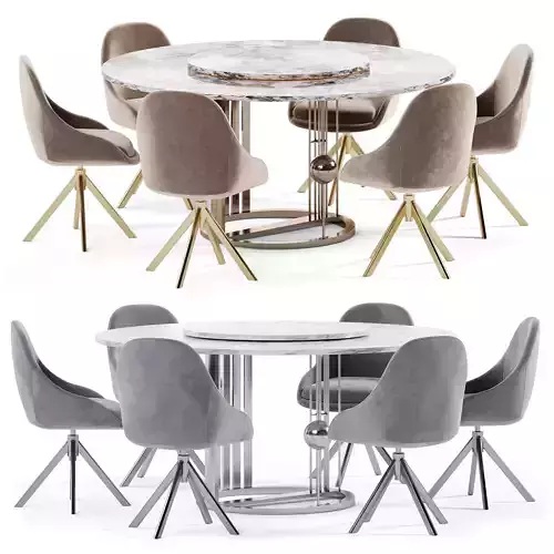 Kiana chair and Merlino Round table
