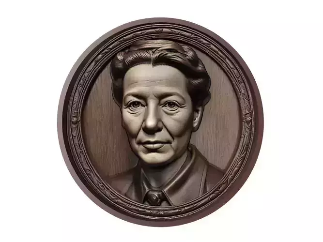 Simone de Beauvoir Medallion