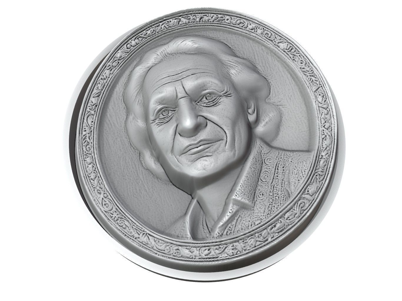 Ravi Shankar Medallion 3D print model_3