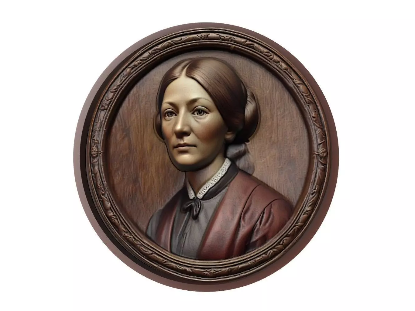 Florence Nightingale Medallion 3D print model_0