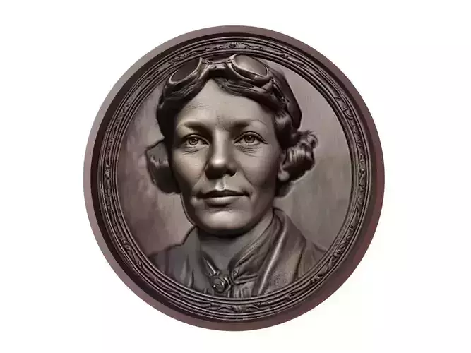 Amelia Earhart Medallion