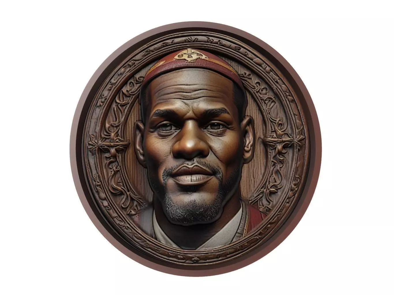 LeBron James Medallion 3D print model