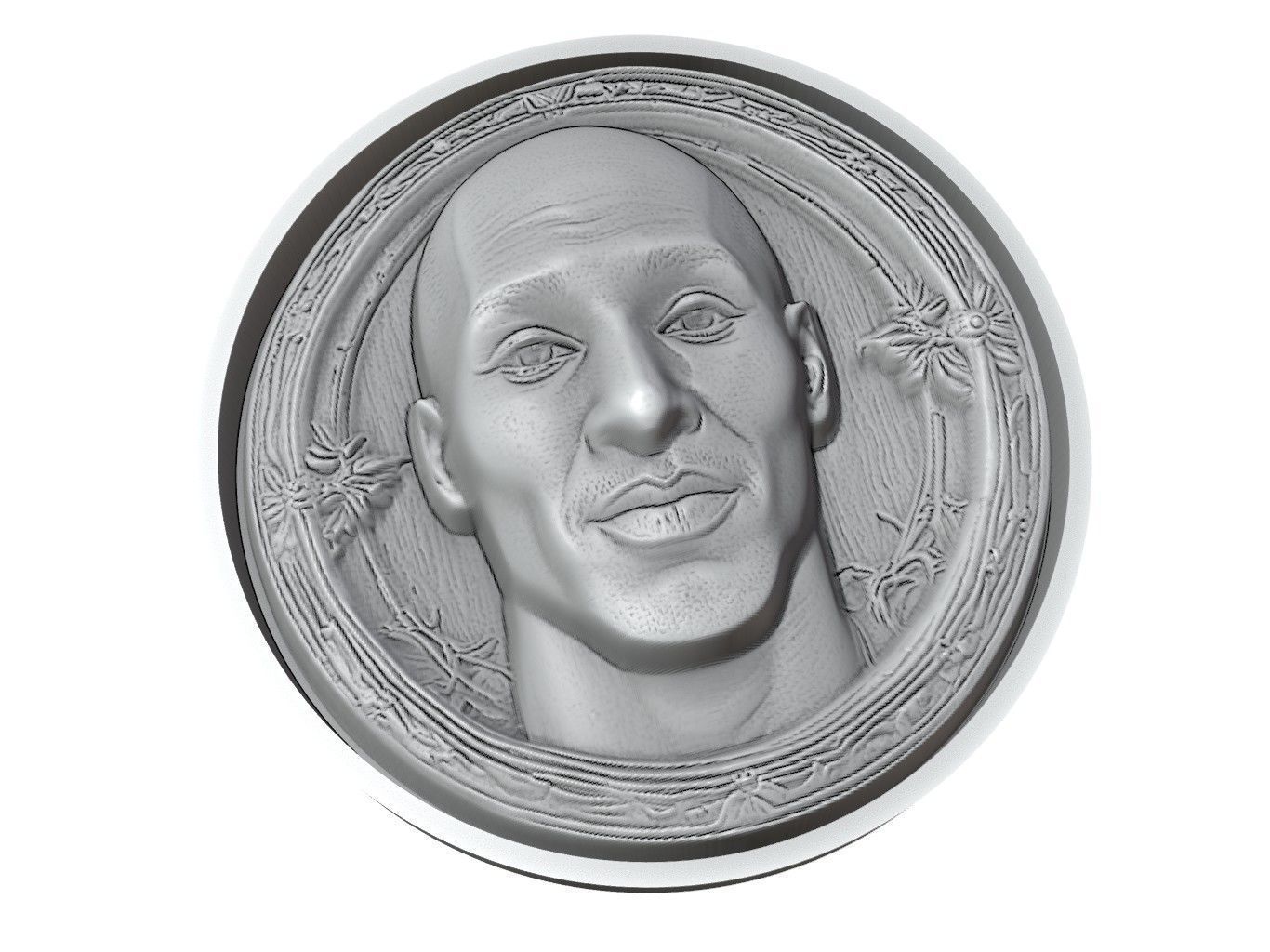 Kobe Bryant Medallion 3D print model_3