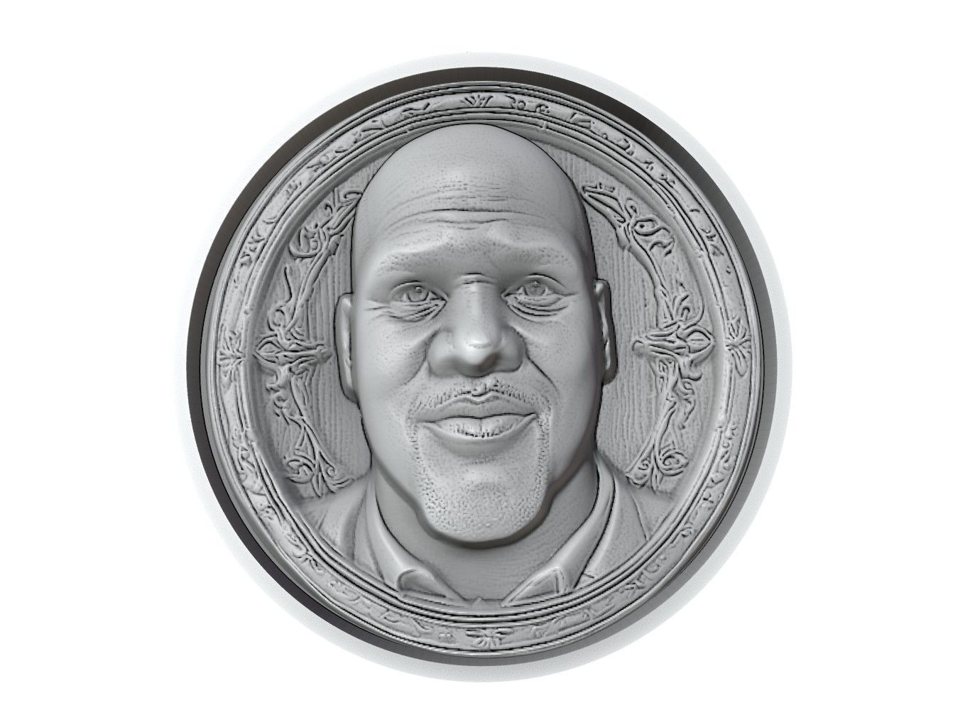 Shaquille ONeal Medallion 3D print model_2