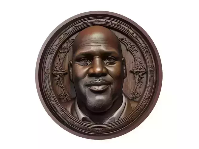 Shaquille ONeal Medallion 3D print model