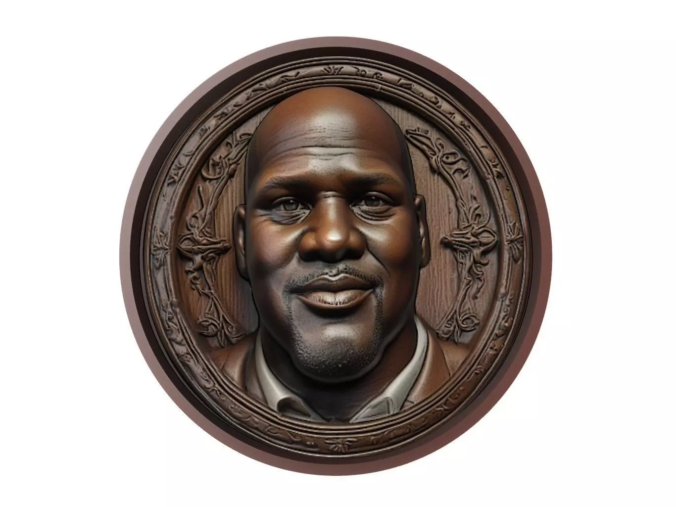 Shaquille ONeal Medallion 3D print model_0