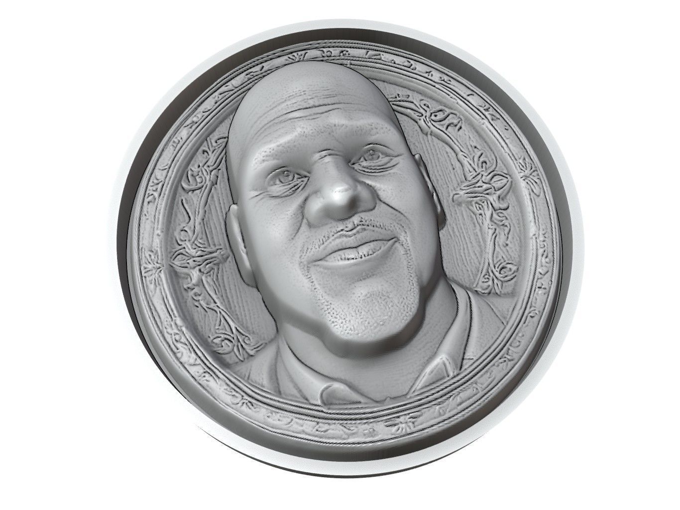 Shaquille ONeal Medallion 3D print model_3