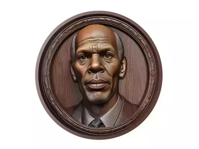 Kareem Abdul-Jabbar Medallion 3D print model