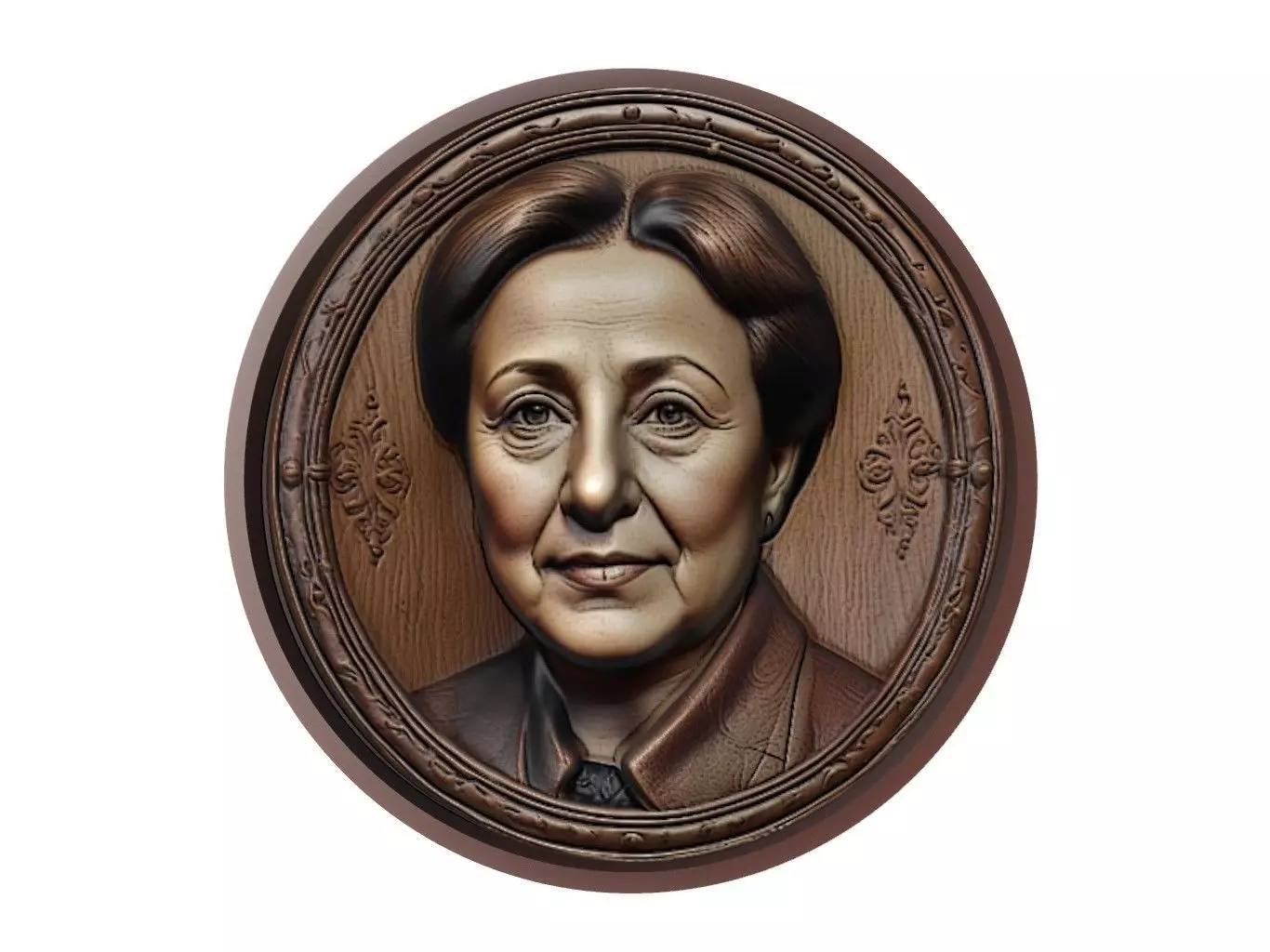 Shirin Ebadi Medallion 3D print model_0