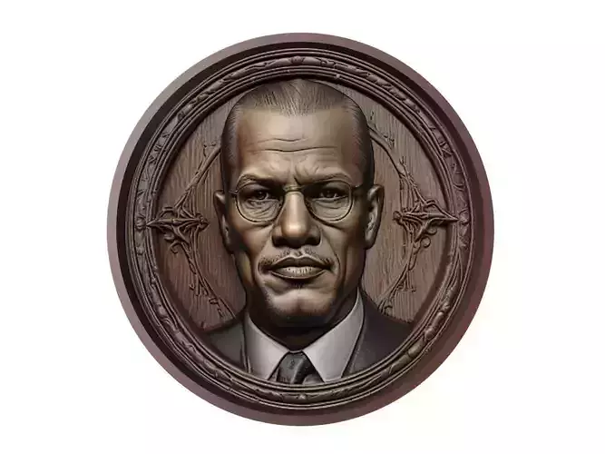 Malcom X Medallion