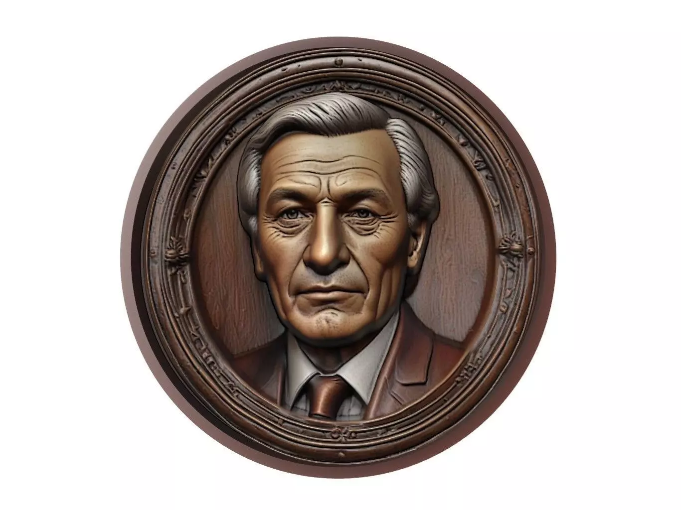 Mehmet Akif Ersoy Medallion 3D print model_0