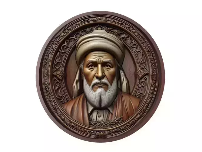 Mevlana Jalaluddin Rumi Medallion