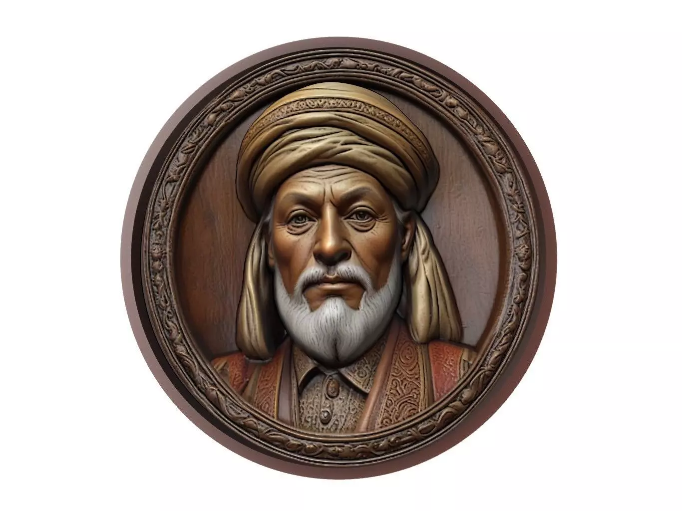 Pir Sultan Abdal Medallion 3D print model_0