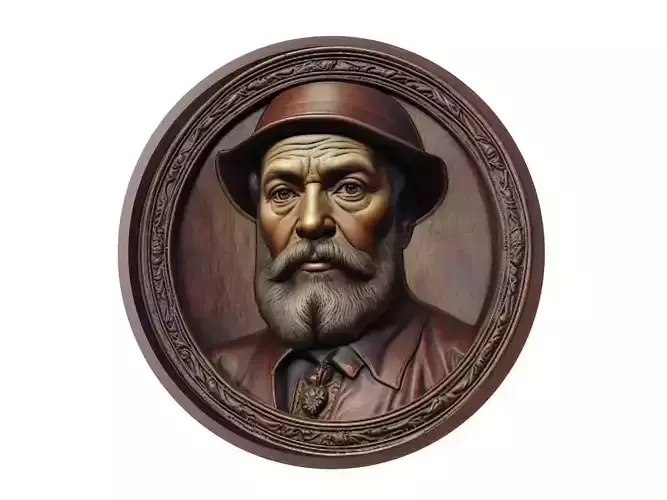 Ferdinand Magellan Medallion 3D print model