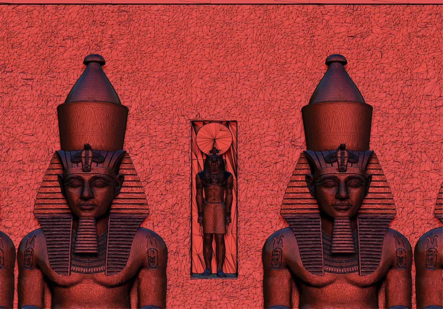  Abu-simbel  Ramses Ramesses Temple  3D Printable model 3D print model_14