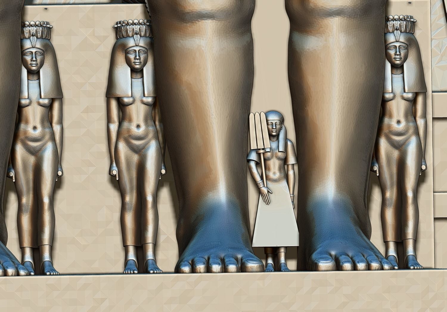  Abu-simbel  Ramses Ramesses Temple  3D Printable model 3D print model_12