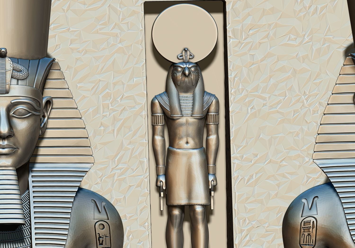  Abu-simbel  Ramses Ramesses Temple  3D Printable model 3D print model_11