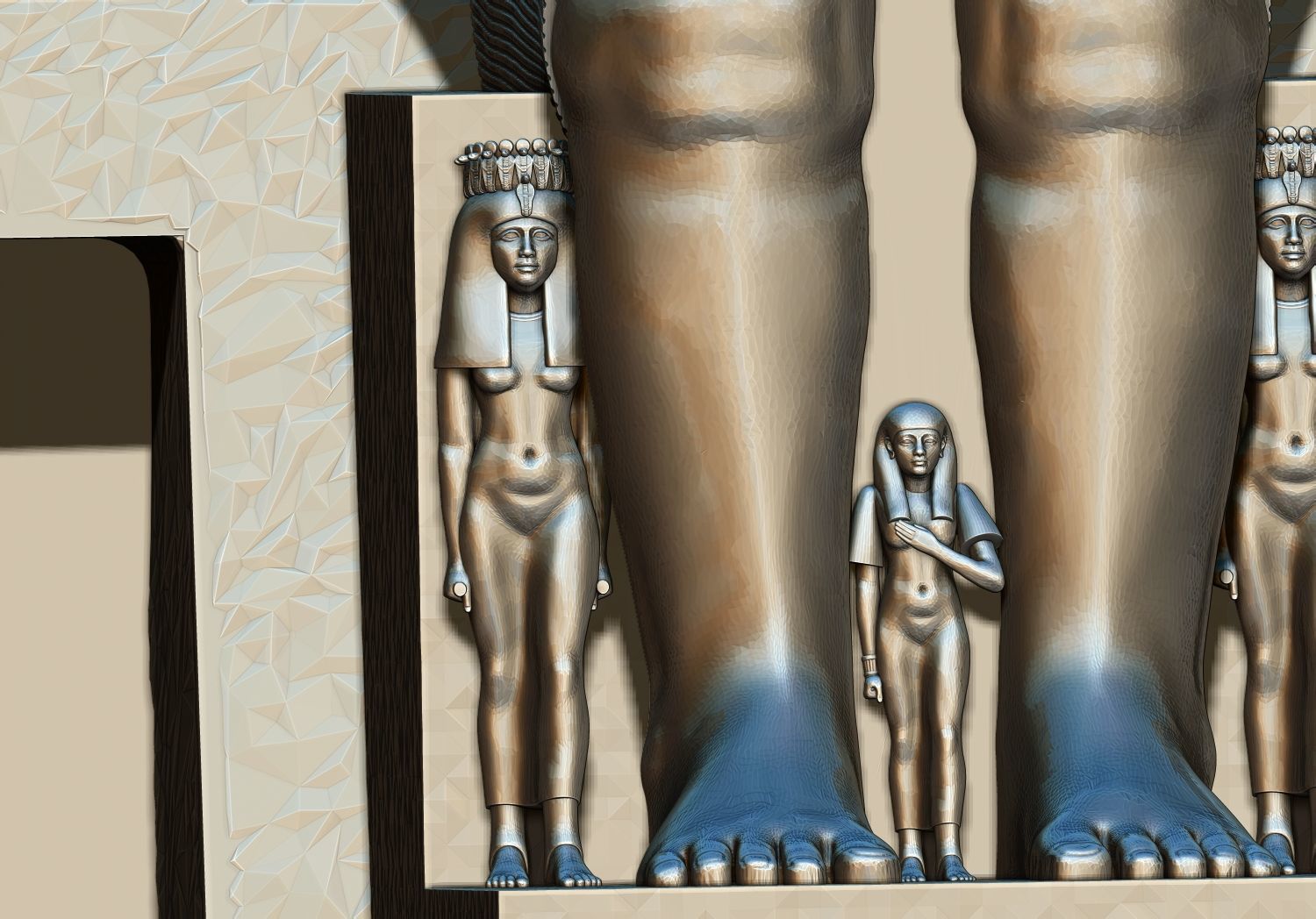  Abu-simbel  Ramses Ramesses Temple  3D Printable model 3D print model_4