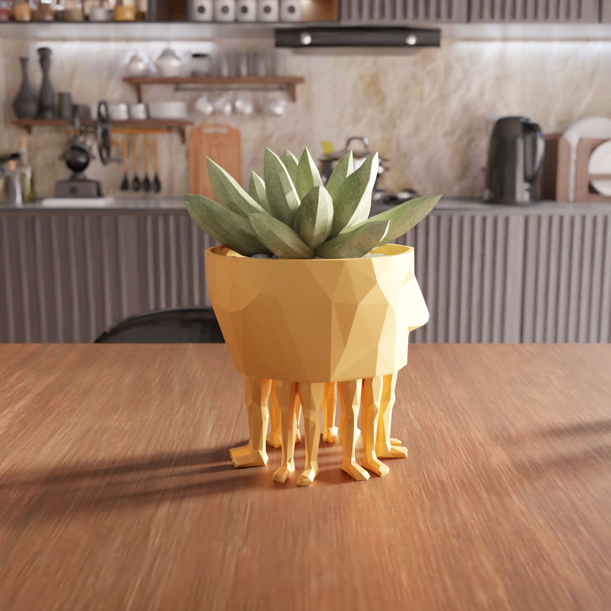 Human Leg and Face Planter - 011 3D print model_1