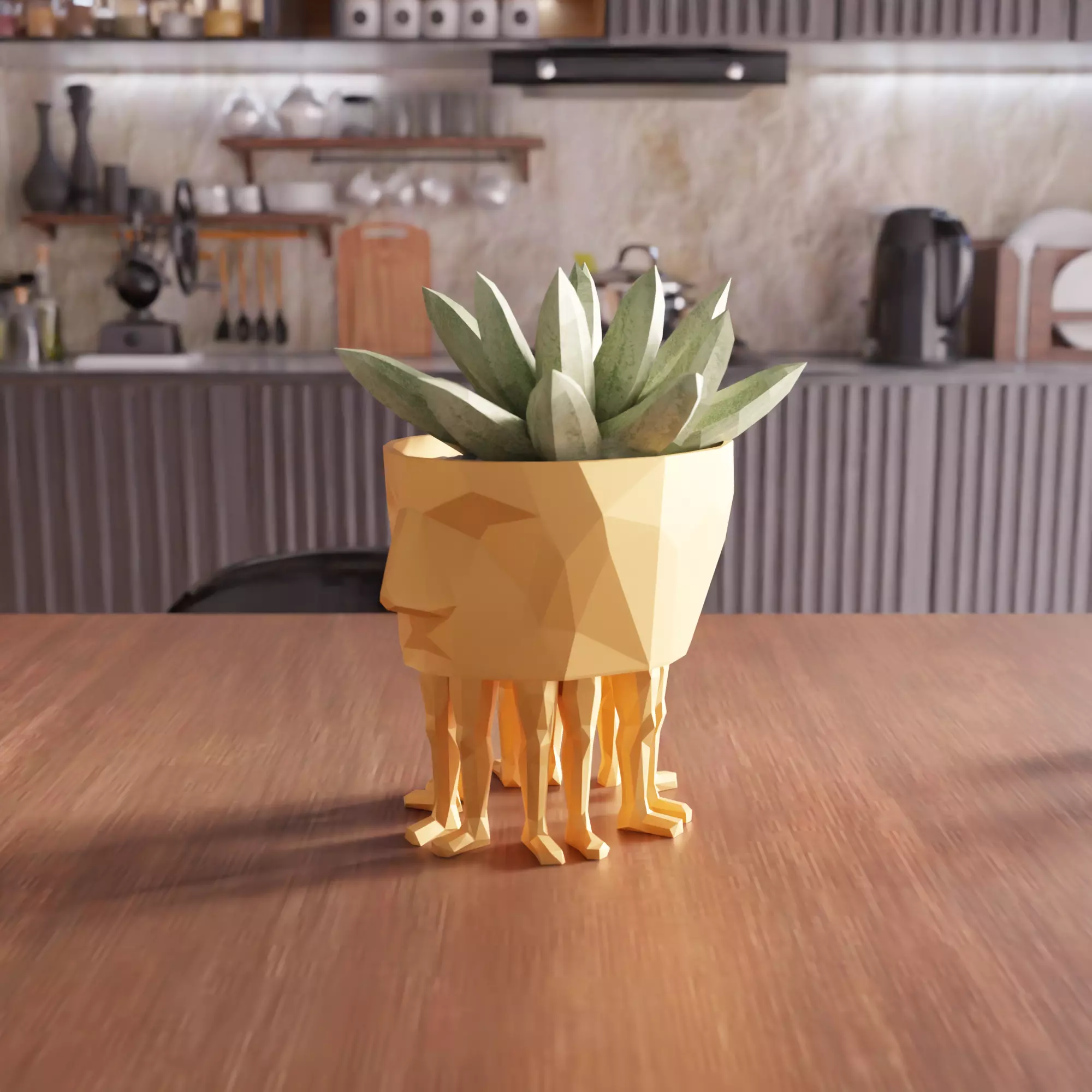 Human Leg and Face Planter - 011 3D print model_0