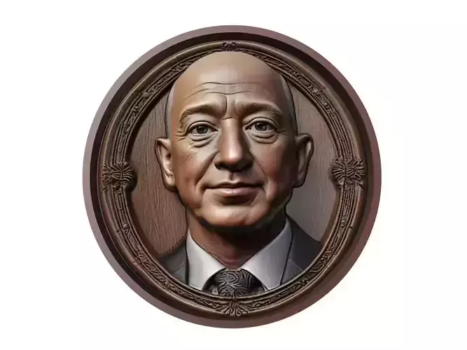 Jeff Bezos Medallion 3D print model