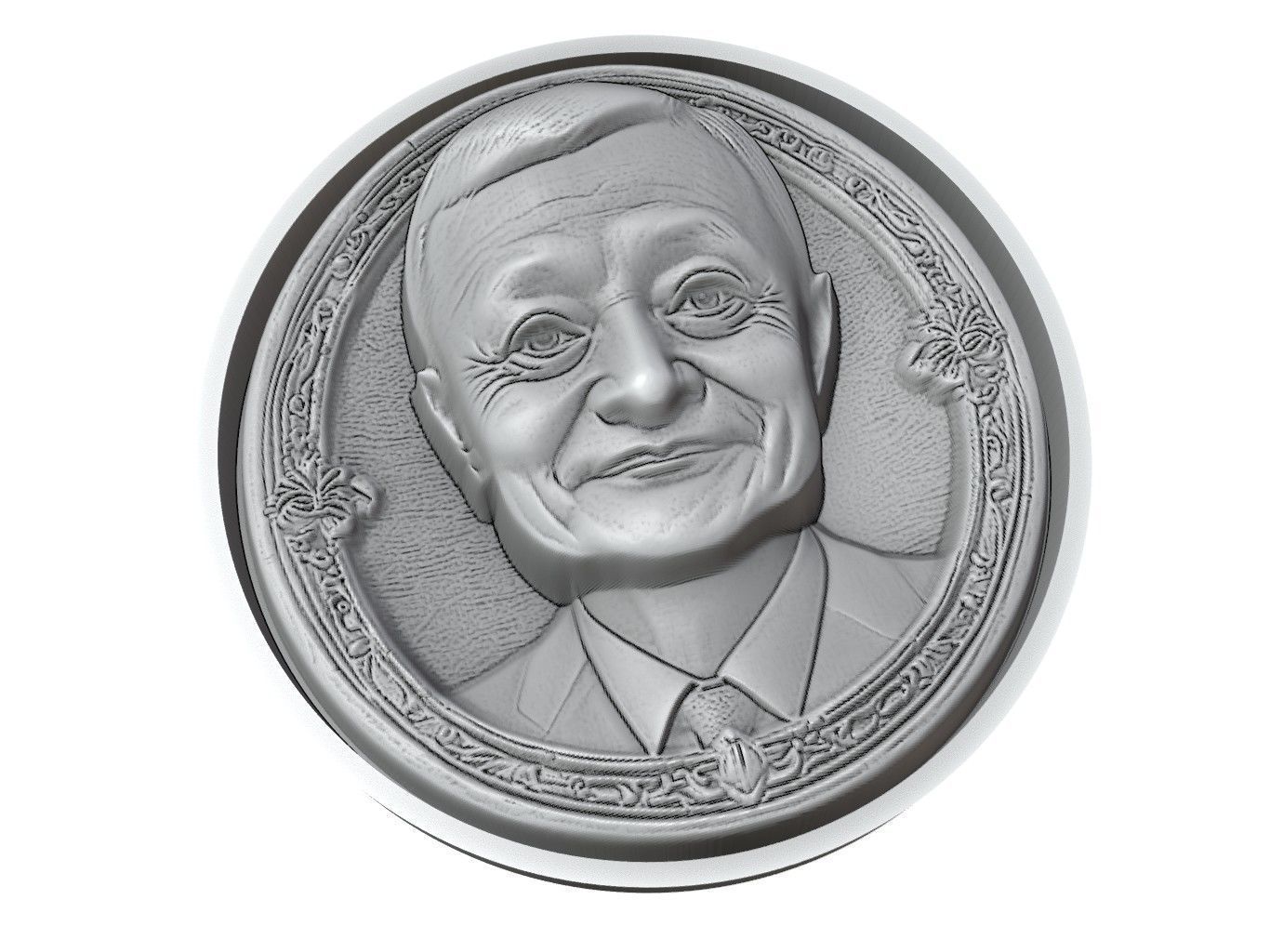 Jack Ma Medallion 3D print model_3