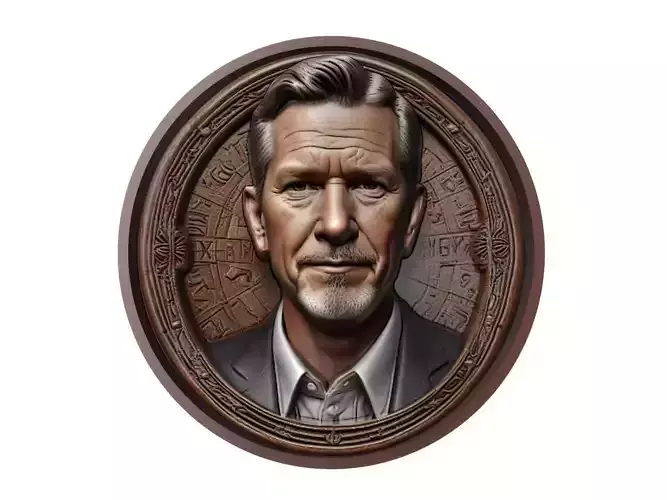 Reed Hastings Medallion 3D print model