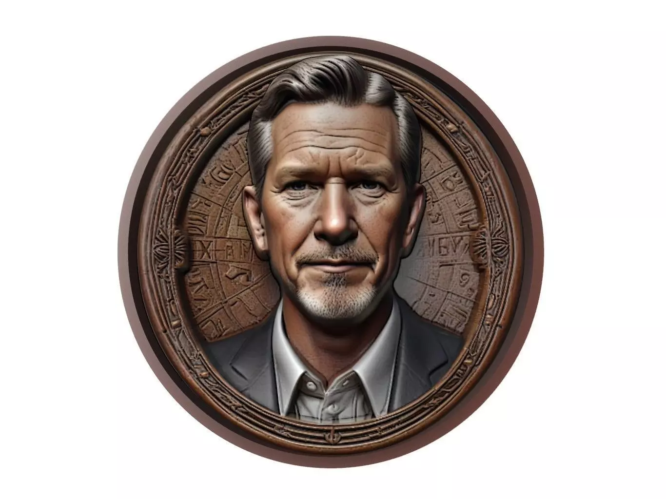 Reed Hastings Medallion 3D print model