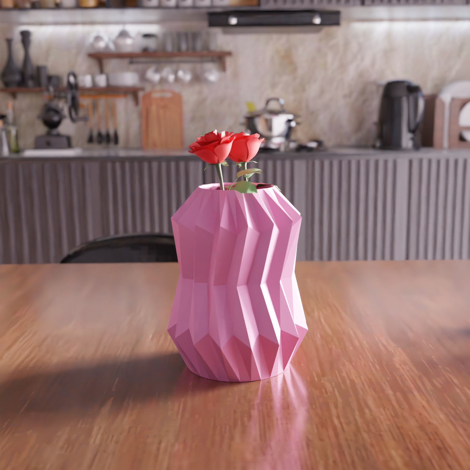 Sharp Vase - 009 3D print model_4