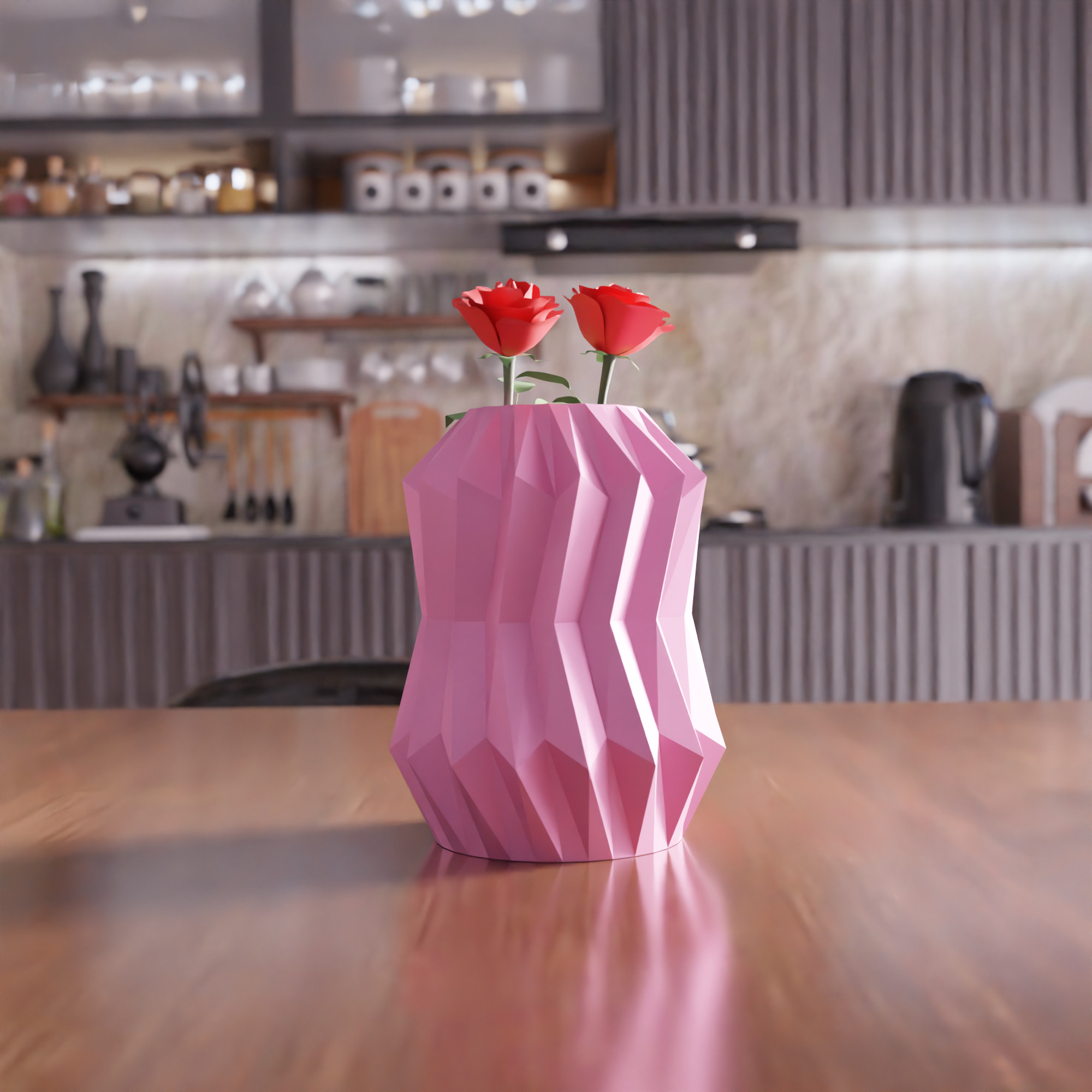 Sharp Vase - 009 3D print model_5