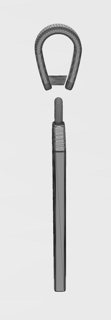 Triangular cake and cheese slice pendant charm with bail 3D print model_13