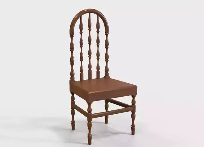 Wooden Chair Vintage  3D print model