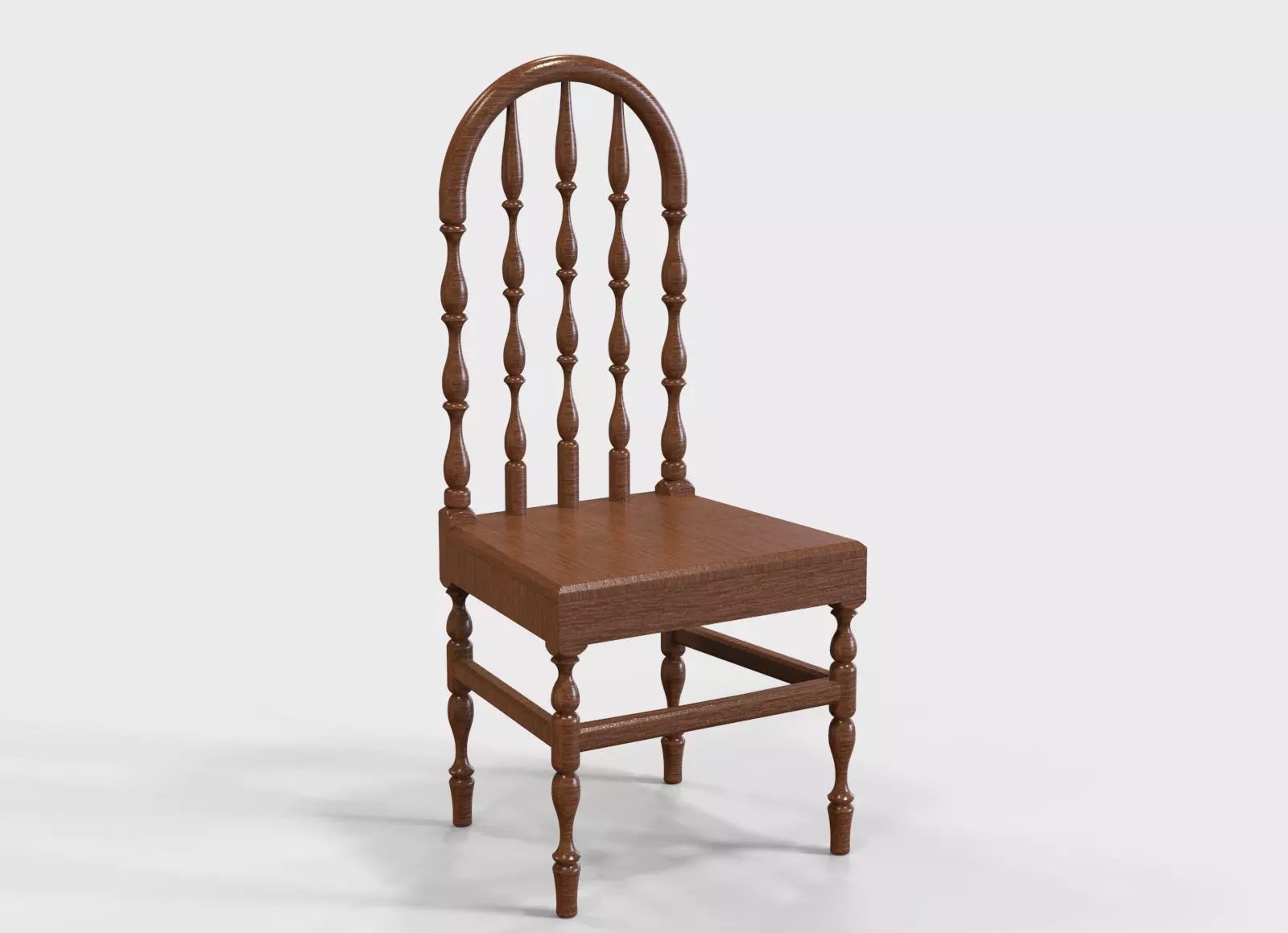 Wooden Chair Vintage 3D print model_0