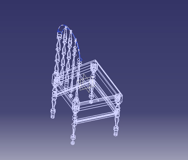 Wooden Chair Vintage 3D print model_24