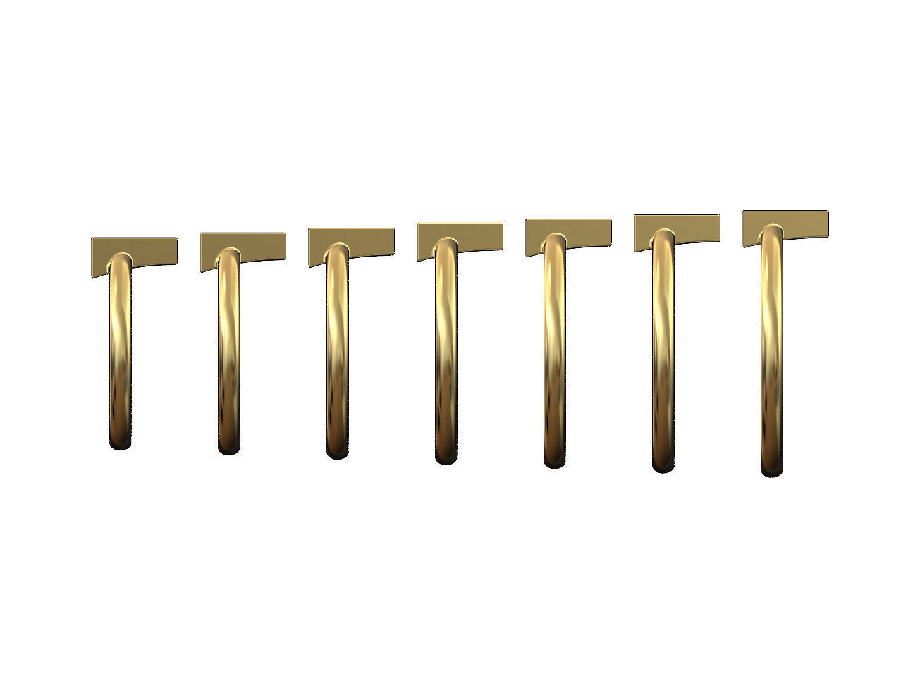 Triangular platform ring US sizes 5to11 3D print model_1