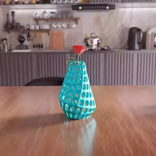 Wireframe Vase - 007