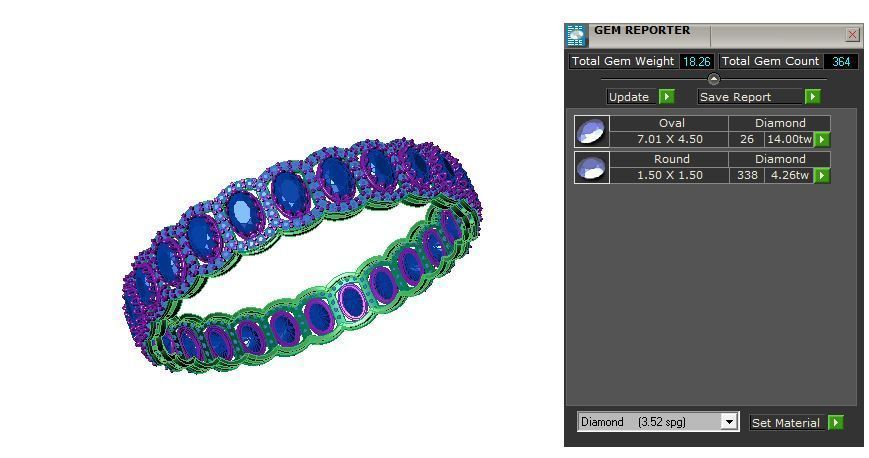 Woman Bracelet 3D print model_3