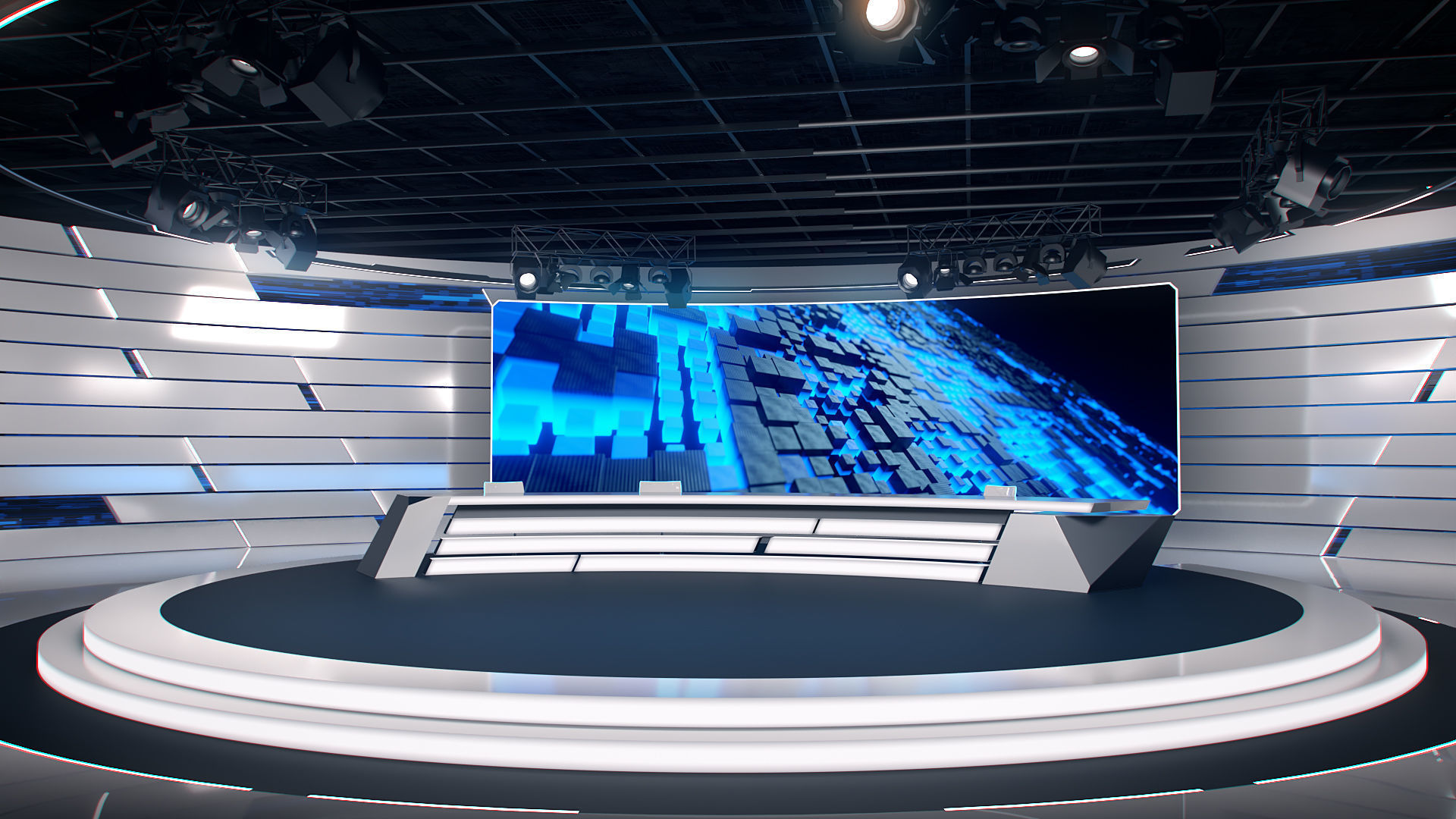 Virtual Studio 35 PBR Low-poly 3D model_14