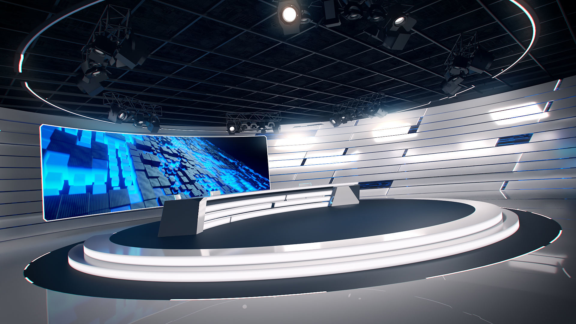 Virtual Studio 35 PBR Low-poly 3D model_11